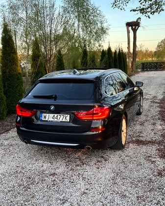 BMW Seria 5 cena 130995 przebieg: 142020, rok produkcji 2018 z Warszawa małe 379